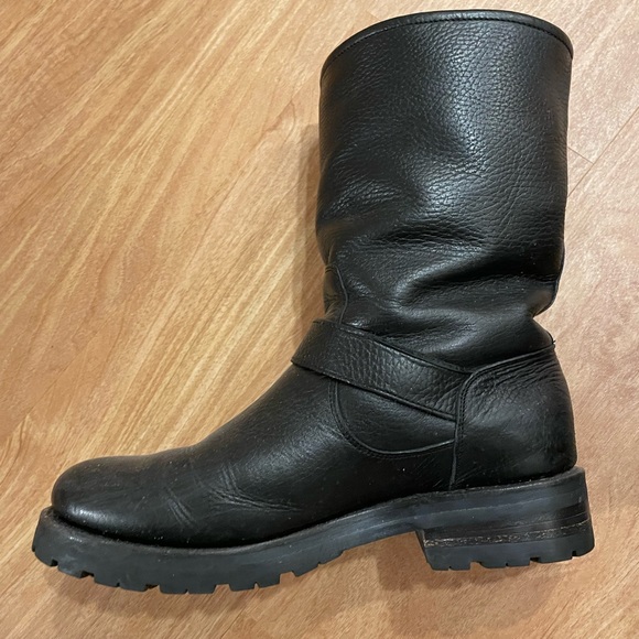 Frye Natalie mid shearling lined leather winter boot size 8 - Picture 3 of 5